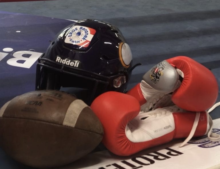 Football Meets Boxing: Dacia Vikings unterstützen Marcos Nader