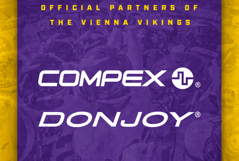 ELF – Vienna Vikings Franchise präsentiert COMPEX und DONJOY als Kooperationspartner